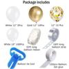 Conjunto de Guirlanda de Balões de Ouro Branco de 12 Polegadas com Borda Cruzada Amazon Boys Decoração de Festa de Balões de Casamento Único