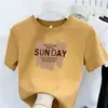 Camiseta Juvenil de Moda Estilo Coreano, Manga Corta para Hombres y Mujeres, Top Casual de Verano
