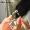 Anillo Sencillo de Plata S925 Europa y América Transfronterizo Amazon Diseño Popular de Internet Anillo de Diamante Mosan Microincrustado