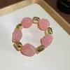 Pulseira Europeia e Americana Transfronteiriça de Pérolas com Contas Acrílicas, Pulseira de Estilo Étnico Retrô, Luxo Leve, Fashion, Joia de Mão Simples e Versátil