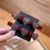 Pinza para el Cabello de Corazón Afelpado para Niños, Accesorio para el Cabello de Niñas, Flequillo Lateral, Pinza Recta de Pato, Accesorio para el Cabello Infantil, Dibujos Animados