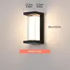 Luz de Pared Led para Exteriores Impermeable Minimalista Moderna Luz para Pared Exterior Jardín Doble PC Alto Brillo Resistente a la Humedad