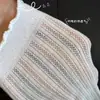 Calcetines Grises Estilo Ballet Miu para Mujer, Calcetines Finos de Media Pantorrilla para Primavera y Verano con Bordes Fruncidos, Combinados con Calcetines Slouch Estilo Mary Jane para Mujer