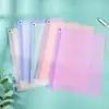 Bolsa de Armazenamento de Arquivos A4 Rotativa, Pasta Transparente para Armazenamento de Provas de Estudante, Pasta de Arquivos com Haste de Puxar Colorida para Escritório