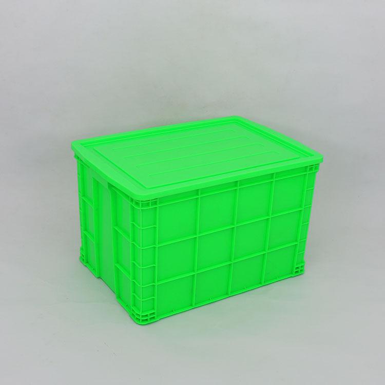 绿色周转箱加厚绿色周转箱深注塑箱HDPE聚乙烯材料