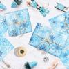 Wx126 Copo de Nieve Navideño Pera de Nieve Papel 17g Dulce de Regalo Papel de Envoltura a Prueba de Humedad Copo de Nieve Azul Papel Decorativo de Pera de Nieve