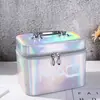 Bolsa de almacenamiento de cosméticos linda labio simple estuche de cosméticos portátil grande portátil gran capacidad caja de almacenamiento para niña