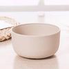 Tigela de café da manhã palha de trigo comércio exterior tigela de plástico cor única sopa infantil arroz talheres tigela atacado queda-resistente sopa arroz tigela