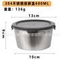Ventas Directas de Fábrica Crisper Acero Inoxidable 304 Redondo Gran Capacidad Lonchera Lonchera Sellada Caja de Almacenamiento para Refrigerador