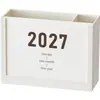 Organizador Calendario 2027 Portabolígrafos Estilo Ins Alto Valor Estético Cuaderno Personalizable Caja de Almacenamiento Dos en Uno