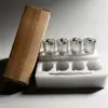 Taza de Vidrio de Gran Capacidad de Moda con Tapa y Popote, Vaso de Agua con Raya Vertical, Vaso de Vidrio con Raya Vertical para Bebidas Frías, Vaso para Jugo, Taza de Café
