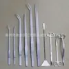 Aço inoxidável 304 espessado cotovelo reto pinça extra grande clip alongado antiderrapante pinça para aquário planta aquática clipe de 48cm
