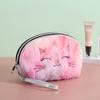 2023 Nova Bolsa Pequena Fofa Colorida de Pelúcia Concha Menina Desenho Animado Bolsa de Mão para Cosméticos Fabricante Atacado