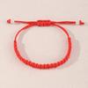 BZ1587 Moda Europea y Americana Transfronteriza Simple Retro Nicho Color Sólido Pulsera de Cuerda Roja Fácil de Usar Joyería para Mujer Pulsera