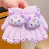 Guantes de Capibara para Niñas, Guantes Cálidos y Resistentes a la Escarcha de Dibujos Animados para Niños de Escuela Primaria, Guantes de Cinco Dedos para Niños y Bebés, Guantes Engrosados con Dedos Separados