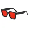 Gafas de Sol Cuadradas Gruesas Clásicas Transfronterizas para Hombres y Mujeres, Protección UV para Conducir, Gafas de Sol Versátiles de Estilo Urbano con Montura Completa de Alta Gama