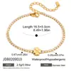 Pulsera de Acero Inoxidable Chapado en Oro de 18K con Diseño de Trébol de Cuatro Hojas y Goteo de Aceite, Estilo Tranquilo y Dulce para Mujer, Joyería Transfronteriza de Lujo Ligero con un Diseño Único