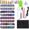Suministro Especial Transfronterizo Kit Aplicador de Pedrería Hotfix Portátil Reparador de Pedrería Herramienta de Aplicación de Pedrería para Ropa Kit Fabricante Venta al por Mayor