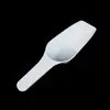 Cuchara de Pesaje de PP Cuchara de Pesaje de Laboratorio Cuchara de Plástico para Medicamentos Cuchara Blanca para Subempaque Pala de Muestreo Cuchara para Medicamentos Fondo Plano Cuchara para Medicamentos de PP