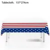 Amazon Mantel con Bandera Americana Desechable Pe Decoración Fiesta Día de la Independencia Mesa Mesa de Postres Mantel de Estrellas y Rayas