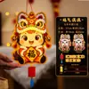 Linterna de Peluche del Festival de Mediados de Otoño Linterna Brillante Portátil para Niños Kit de Materiales DIY para Puesto del Festival de Linternas Pequeños Artículos
