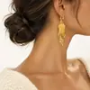 Pendientes Populares de Borla Oro Rosa, Lujo Ligero, Modernos, Gama Alta, Elegantes, Exquisitos, Pinzas para Oreja Versátiles, Mayoreo