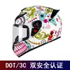Exportación al por mayor de cascos integrales para motocicleta para hombres y mujeres, estilo retro, cascos de verano e invierno, seguridad Dot/3C, visor transparente