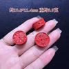 Accesorios Naturales de Arena Roja de Alto Contenido con Caracteres de Doble Felicidad, Ocho Trigramas, Mantra Auspicioso de Seis Palabras, Pulseras de Cinabrio para Hombres y Mujeres al por Mayor