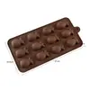 Molde de Silicone para Chocolate Desenho Animado Multiestilo Transfronteiriço Números e Letras Molde de Assar DIY Molde para Fudge Cubo de Gelo