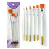 Comércio exterior Nylon Giz Aquarela Pintura Escova Pintura a óleo Escova terno 10 Pack Red Rod Blue Rod Pigment Pen