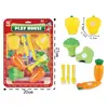 Casa de juegos para niños de exportación transfronteriza, simulación de hamburguesa, postre, pizza, pan, juguete de corte de frutas y verduras, traje, comercio exterior