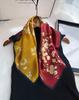 [Seda de Morera 100%] Bufanda de Seda Bufanda de Otoño para Mujer Bufanda Combinable Banda para el Cabello Moda Bufanda Cuadrada Pequeña