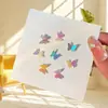 Nuevos pendientes de mariposa tridimensionales de color con pasador de plata s925 para primavera y verano, pendientes de traje de hada frescos y dulces para mujer