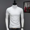 Camiseta Base de Cuello Medio para Hombre, Ropa Roja de Año Nuevo, Nuevo Estilo 2026, Atuendo con Ambiente de Año Nuevo de Primavera, Camiseta de Manga Corta