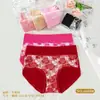 Venda Atacado em Lote de Calcinhas Femininas Sexy de Renda Cintura Média, Roupa Íntima Plus Size com Características de Levanta Bumbum e Afina Barriga, Cintura Baixa