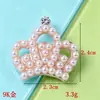 Acessórios de liga placa de flor fivela de broca flor de coroa coração strass pérolas broche diy acessórios de cabelo flor de sapato ornamentos acessórios