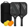 Conjunto completo de raquete de pickleball T700 em fibra de carbono, raquete de pickleball profissional avançada