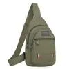 Bolsa de cintura nova transfronteiriça lona masculina bolsa de peito masculina mochila de moda bolsa de ombro bolsa mensageiro esportiva multifuncional