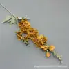 Materiales Florales para Bodas, Flores Artificiales, Delfinio de 2 Ramas, Decoración Floral para Salón de Bodas, Arreglo de Pasillo, Delfinio de Terciopelo