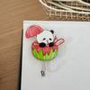 Copyright Panda porta gancho desenho animado estudante Yiwu banheiro pequeno presente bonito gancho de acrílico sem perfuração