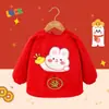 Ropa de Abrigo Otoño e Invierno, Bata Larga Estilo Chino, Ropa de Felicitación de Año Nuevo para Bebés, Delantal de Año Nuevo para Niños, Ropa para Niños y Niñas de Vestir al Revés