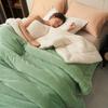 Manta de Doble Capa de Terciopelo de Leche y Terciopelo de Cordero Manta de Terciopelo Falai Cálida para Otoño e Invierno Manta Doble Multifuncional Casual para Siesta