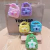Porta-moedas de Lã Tricotado Criativo Estilo Ins Chaveiro Fofo Pingente para Bolsa de Mulher Pequeno Presente Atacado