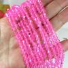 Directo de fábrica 3/4 mm cuentas puntiagudas de diamante cuentas de cristal color galvanizado personalidad accesorios de joyería DIY cuentas sueltas