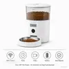 Comedero Inteligente WiFi para Mascotas 4L Dispensador Automático de Comida para Perros y Gatos con Control por App, Temporizador y Grabación de Voz