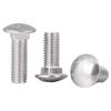 Tornillo de carro de acero inoxidable 304, cabeza semicircular, perno de cuello cuadrado, estante de conexión de puente, tornillo de cuello corto m5m6m8m10