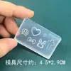 Molde de Silicona para Uñas Corazón Conejo Cruz Moneda de Cobre Colgante de Jade Mascarilla Facial Herramienta de Decoración de Uñas Hecha a Mano DIY