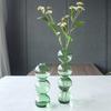 Ornamento Moderno Criativo Simples de Vaso Pequeno Esferas de Vidro Coloridas Transparentes Arranjo de Flores para Sala de Estar Decorações de Mesa de Jantar Flores Secas