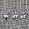 2143 12*19mm Aleación de Plata Antigua Colgante de Tortuga Colgante de Tortuga Colgante DIY Pendientes Collar Accesorios de Joyería