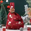 Bolsa de regalo de decoración navideña, bolsa de manzana de Santa Claus transfronteriza, bolsa de dulces para niños, empaque de manzana para Nochebuena